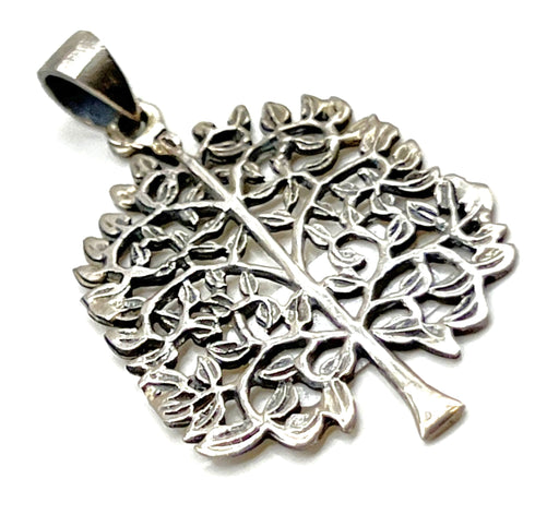Sterling Silver Colored Tree of Life Pendant
